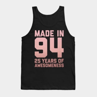 25th Birthday Gifts Women 25 Year Old Daughter Niece Tank Top